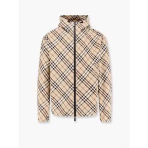 BURBERRY Traditional check jacket with ekd embroidery 8101493