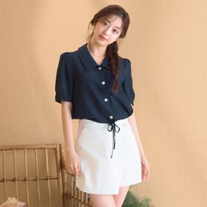 [로엠]카라 스트링 블라우스(2colors)_RMBLE26R99