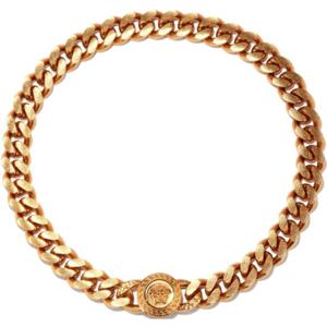 25 SS 베르사체 Medusa 메두사 팬던트 골드톤 체인 링크 네크리스 목걸이 DG16949 DJMT KO
