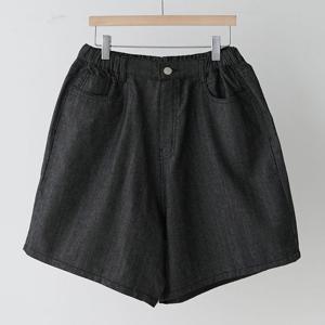[아이우먼] 디테일데님밴딩반바지 LYQ994M505 빅사이즈