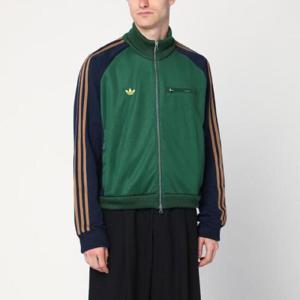 ADIDAS X BRAIN DEAD Green blue zip sweatshirt with logo JJ1361CO/Q_ADIST-GR
