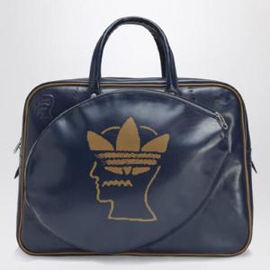 ADIDAS X BRAIN DEAD Blue leather travel bag with logo JN2411PVC/Q_ADIST-BL