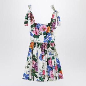 DOLCE&GABBANA mini dress with floral print F6ZT2THS5S6/Q_DOLCE-HA5KT