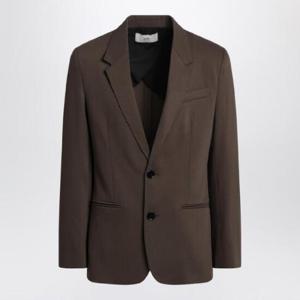 AMI PARIS Single breasted olive black wool jacket HBV011WV0067/Q_AMI-377