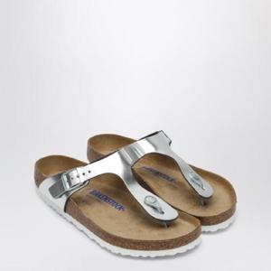 BIRKENSTOCK Gizeh Birko-Flor flip-flops silver 1003674LE/Q_BIRKE-MS