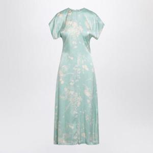 SEMICOUTURE Viscose satin Elga dress Y5SS05VI/Q_SEMI-FLW51