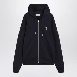 AMI PARIS Zip-Up Sweatshirt Ami De Coeur night blue HSW460730/Q_AMI-430