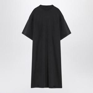 BALENCIAGA 빈티지 저지 소재의 블랙 페인트 티셔츠 드레스 777750TRVT9/Q_BALEN-1041