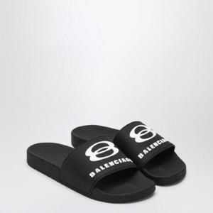 BALENCIAGA 수영장용 고무 슬라이드 샌들 689031W1SA6/Q_BALEN-1090