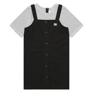 에꼴리에 여아 스트라이프 레이어드 반팔 원피스 21B1856_BK