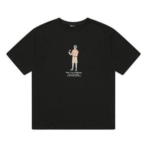 소이 남아 소년 일러스트 반팔 티셔츠 21M0441_BK