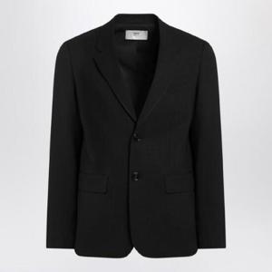 AMI PARIS Single-Breasted Jacket Black Wool HBV008WV0066/Q_AMI-001