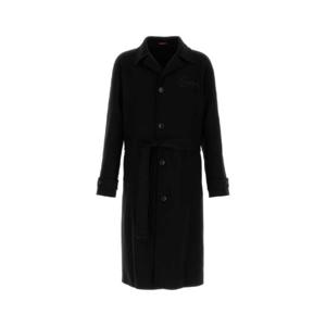 GUCCI Black wool blend coat 791444ZAQ9Z 1000