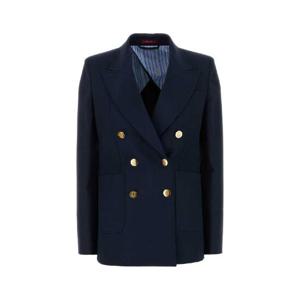 GUCCI Blue cotton blazer 818203Z7AJZ 4264