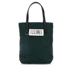 MM6 MAISON MARGIELA Bottle green canvas handbag SB5ZI0009P6994 T7160