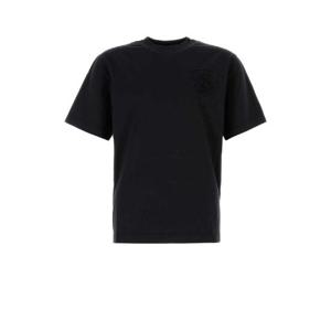 BURBERRY 블랙 코튼 티셔츠 8099548 C1413