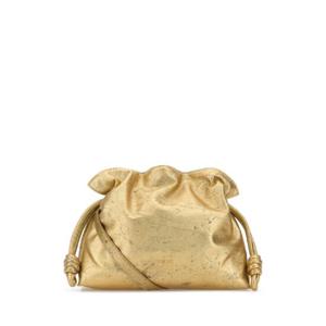 LOEWE Gold nappa leather Flamenco clutch A411FC1XBB GOLD