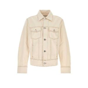 AMI Sand denim jacket HJK247DE0039 136