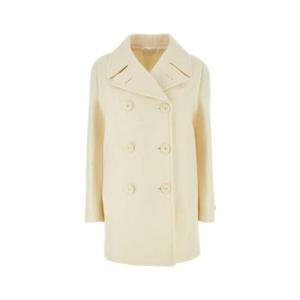 PRADA 아이보리 울 블렌드 코트 P656QES23213EV F0304
