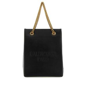 BALENCIAGA 블랙 가죽 면세점 핸드백 7722352AAOL 1000