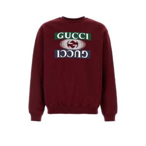 GUCCI 버건디 코튼 스웨트셔츠 784413XJGQP 6317