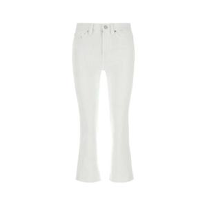SEVEN FOR ALL MANKIND 화이트 스트레치 데님 Logan Stovepipe 청바지 JSSLC290YA YACHT