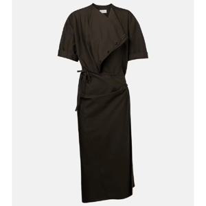 르메르 드레이프 코튼 실크 셔츠 드레스 P01068609