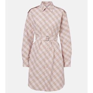 버버리 Burberry Check 코튼 셔츠 드레스 P01068037