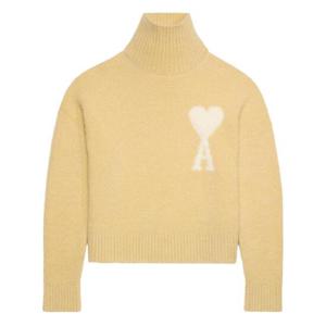 AMI Paris 클라우디 울 아미 드 꾀흐 스웨터 H23UKS425KN0032