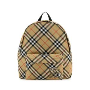 BURBERRY 자수 패브릭 체크 백팩 8091312 A2021
