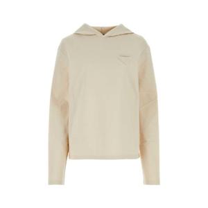 PRADA Sand stretch cotton oversize sweatshirt 134691SOOO14LY F0018