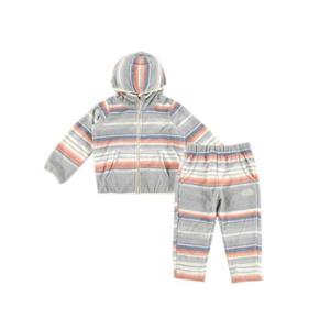 노스페이스 키즈 TODDLER HEAVY FLEECE ZIP UP SET RNI4FJ82V-GRY