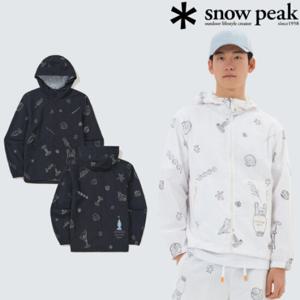 [스노우피크 X 헤르시] S25MMWWB36 그래픽 바람막이