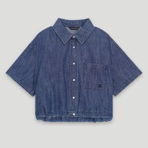[코데즈컴바인] 헤지데님 포켓자수 반팔셔츠 (CKB-DH502W4)