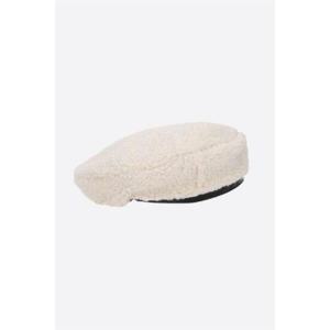 KANGOL 인조 시어링 및 나일론 리버서블 베레모 K5314WG101