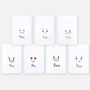 [송월타올 ]요일 기분세면타올 7매 +사은품1