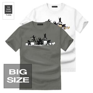 더네임스튜디오 유니크한 반팔티 락밴드 3XL~5XL 빅사이즈
