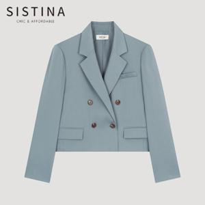 [SISTINA] 인기 더블 크롭 셋업 재킷_AWSJKO11010_DL