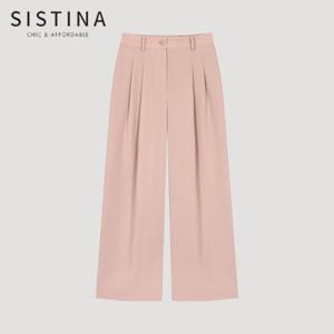 [SISTINA] 인기 백 밴딩 핀턱 셋업 팬츠_AWSSLO21050_LP