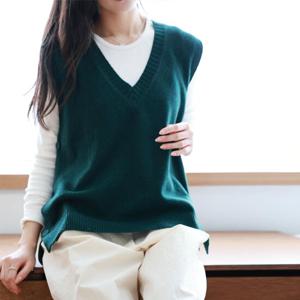[헤레이스]벨라 옆단추조끼_YMSH24FW099
