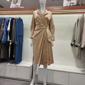 수스 HC04 셔링 핀턱 주름 원피스 S201NOP204