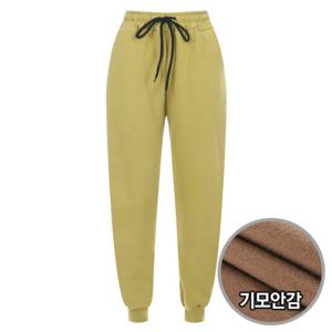 샵앤) 여성 방한 양기모 썸 국산 트레이닝 조거 팬츠N WG-WPT-20195-머스터드
