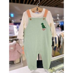 [블루독베이비] 25 SS (민트) 쥬라기멜빵 우주복 (4517067502) 출산 조카 백일 돌 (4517067502) ch 25년SS
