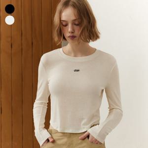 [GUESS]게스진 여성 울텐셀 자수로고 데일리 긴팔T(OP1K5392)
