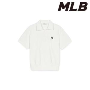 MLB (3ARSB0153-50IVS) 베이직 스몰로고 반집업 반팔 맨투맨