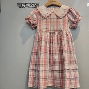 치크 DP01 반팔 체크 원피스 CKOW2545G