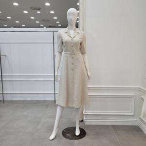 [미니멈]카라넥 버튼포인트 A라인원피스(MXBAWO4340LE)
