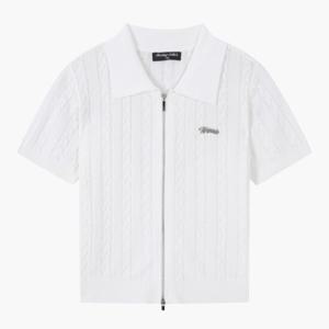[더데이걸]반팔 카라 집업 니트 TGKA25302 [모다아울렛 남양주점
