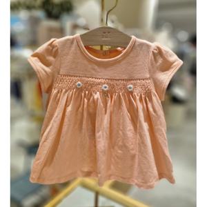 (밍크뮤10) 25년 여름신상HK(PK)퓨어스모킹반팔롱티셔츠 (3531533207)