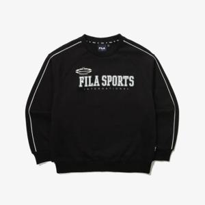 [휠라키즈]그래픽 면혼방 맨투맨 (FK2POG1202M_BLK) .